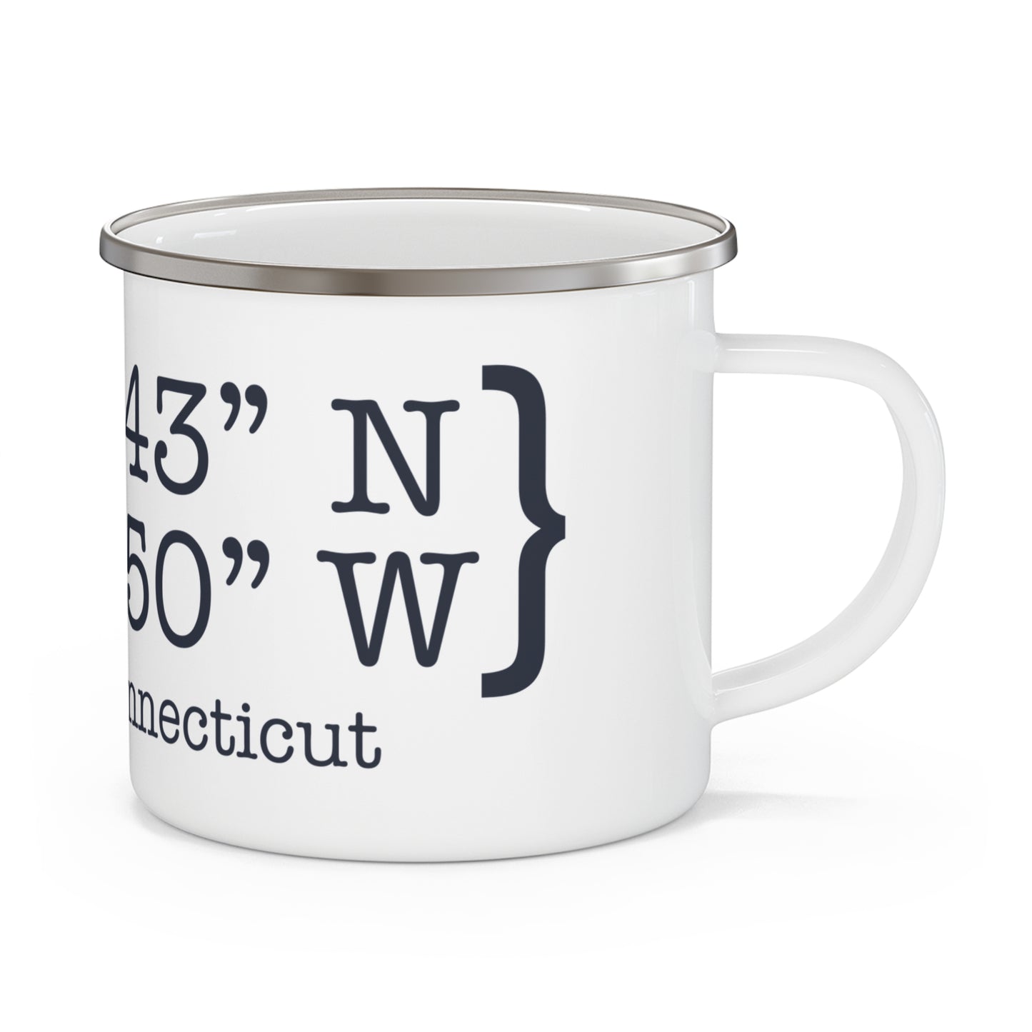 Sherman Coordinates Enamel Camping Mug