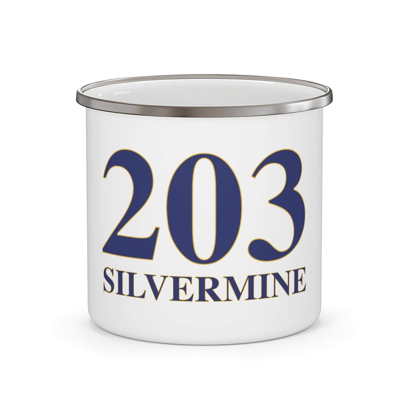203 Silvermine Enamel Camping Mug