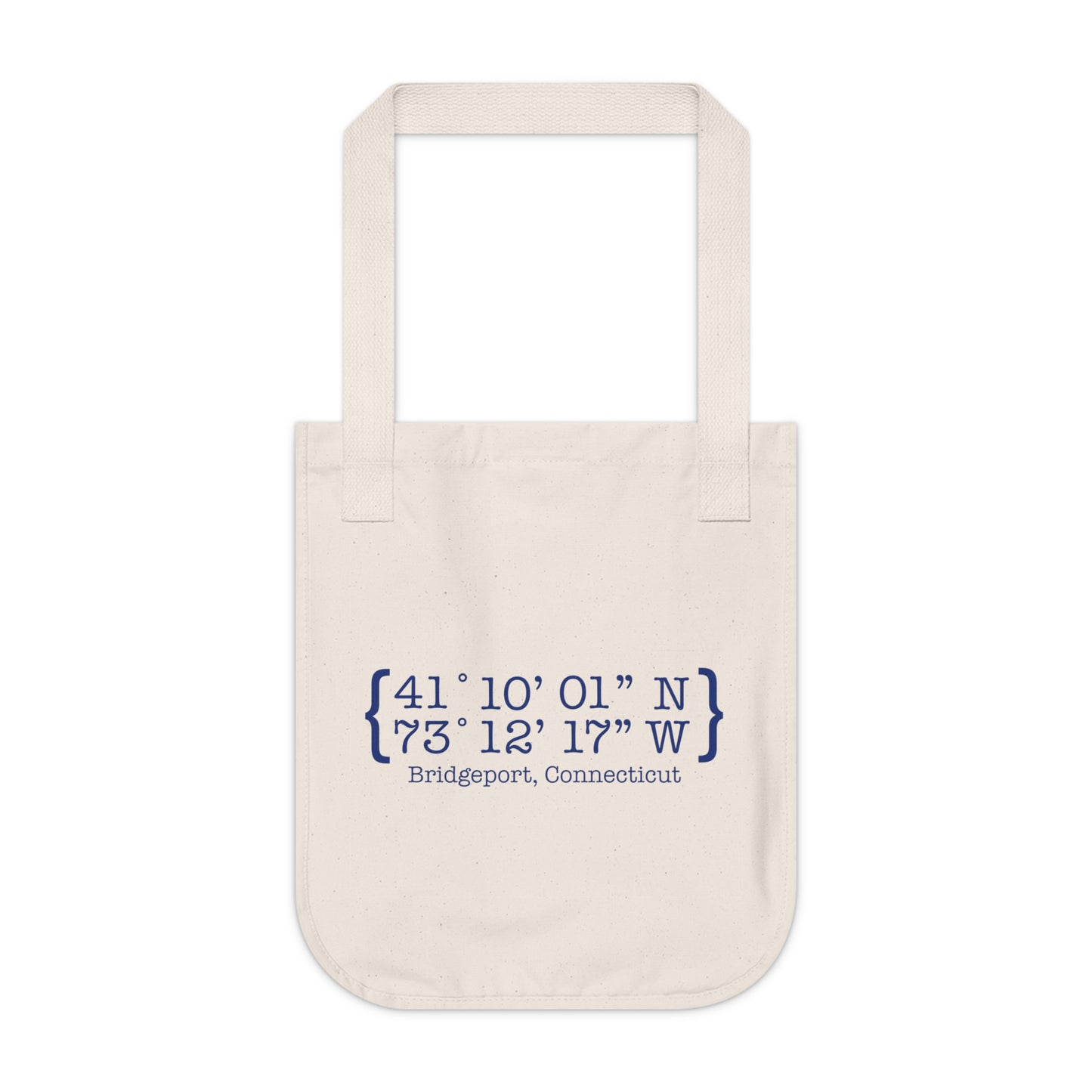 Bridgeport Coordinates Organic Canvas Tote Bag