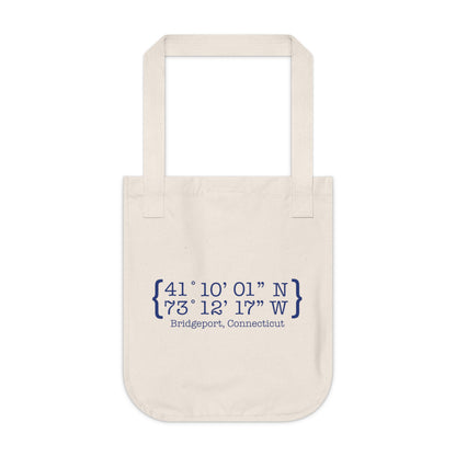 Bridgeport Coordinates Organic Canvas Tote Bag