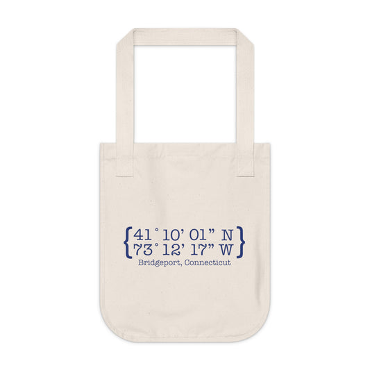 Bridgeport Coordinates Organic Canvas Tote Bag