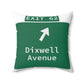 Vintage WCP Exit 62 Sign Spun Polyester Square Pillow