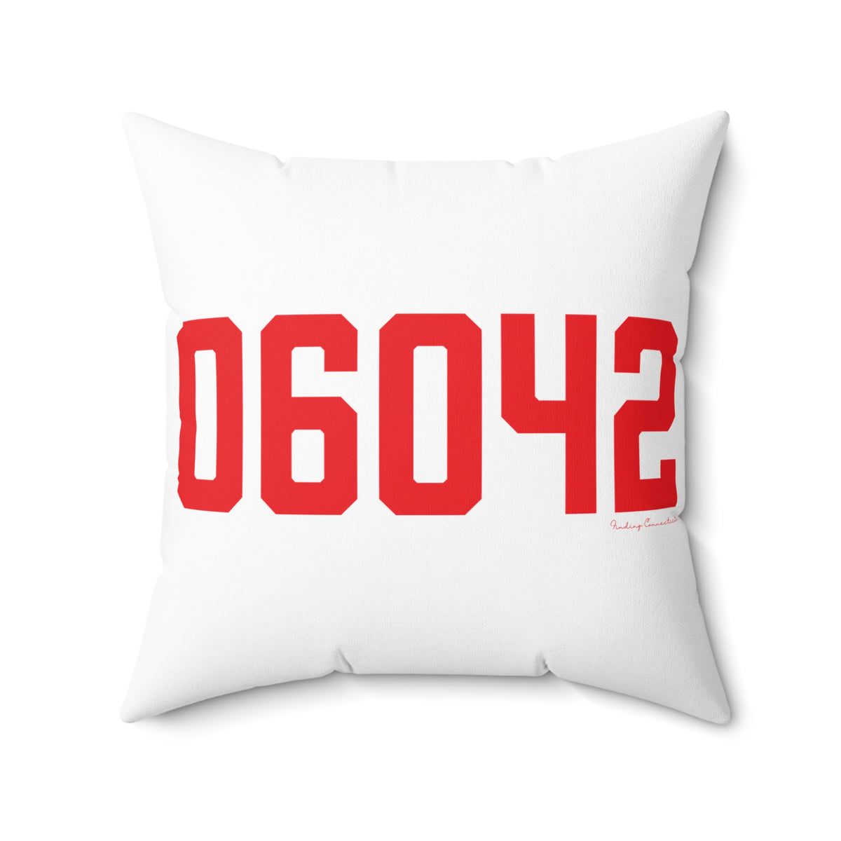 06042 Manchester Connecticut Zip Code  Polyester Square Pillow