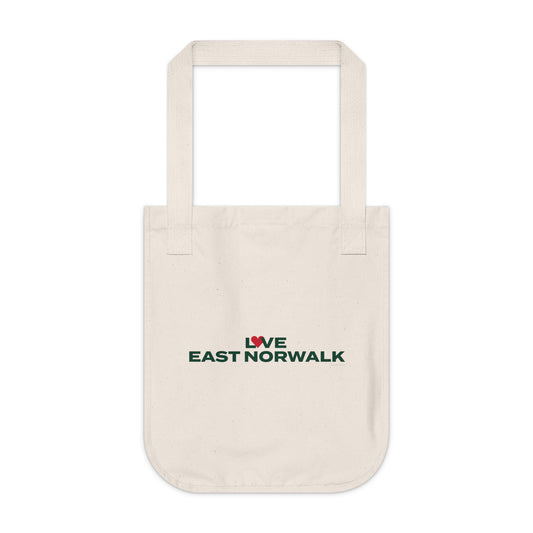 Love East Norwalk Organic Canvas Tote Bag