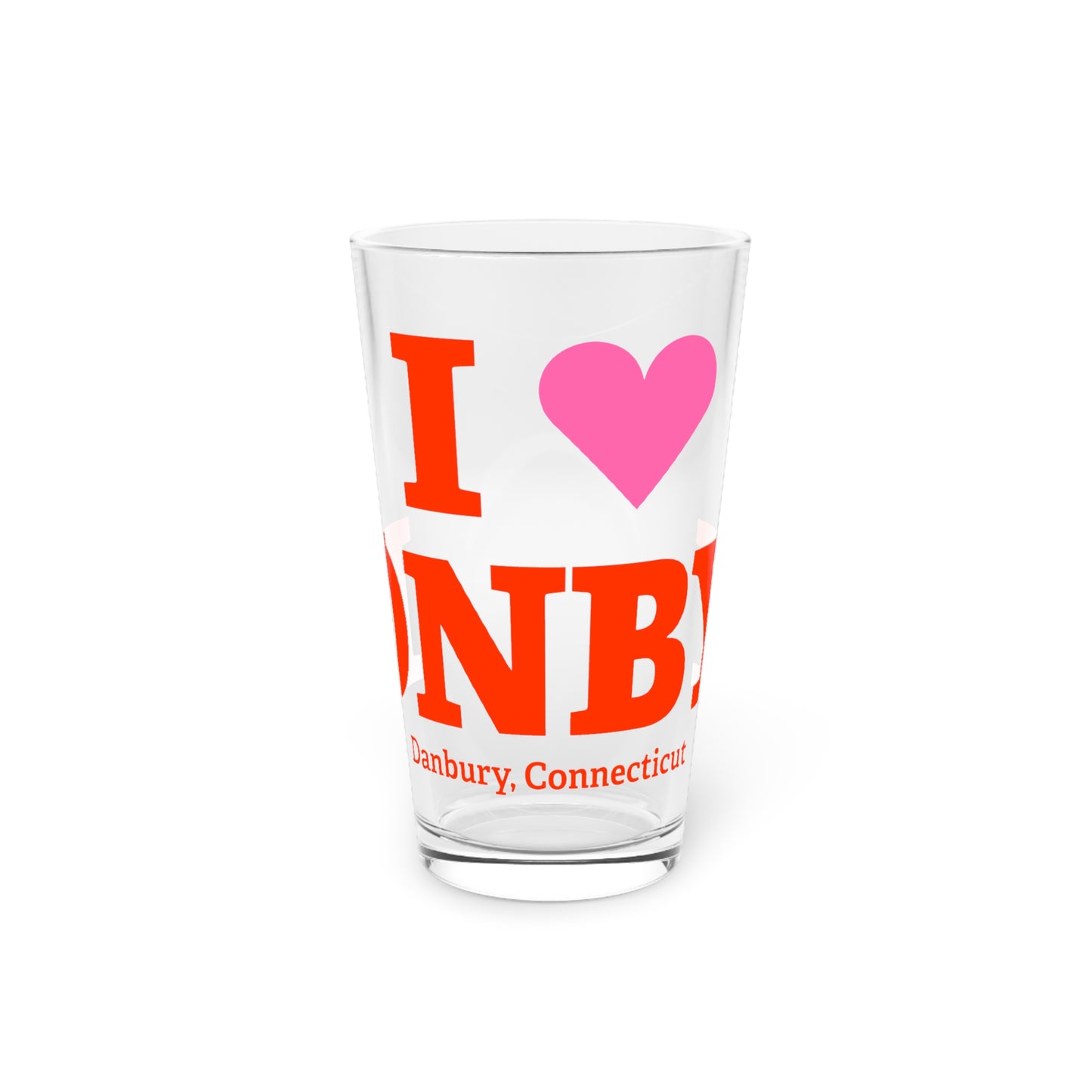 I Heart DNBY Pint Glass, 16oz