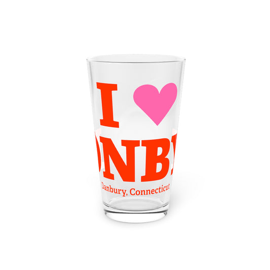 I Heart DNBY Pint Glass, 16oz
