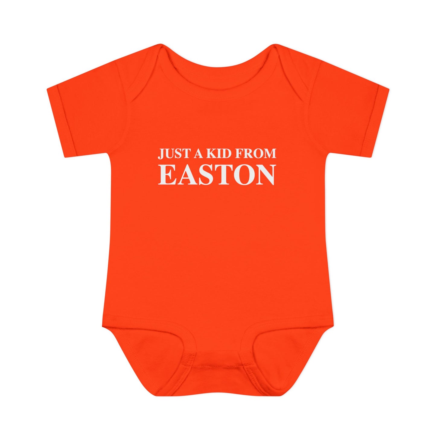 Just a kid from Easton Infant Baby Rib Bodysuit