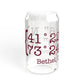 Bethel Coordinates Sipper Glass, 16oz