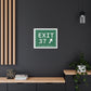 Vintage Exit 37 Merritt Parkway Sign Matte Canvas, Stretched, 1.25"