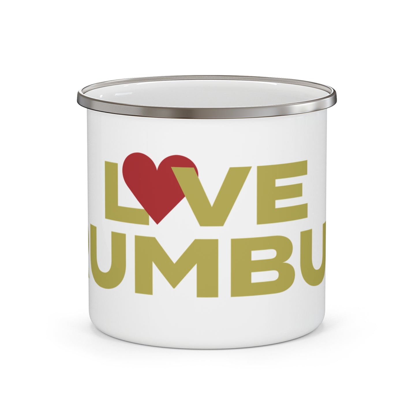 Love Trumbull Enamel Camping Mug