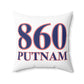 860 Putnam Red, White & Blue Spun Polyester Square Pillow