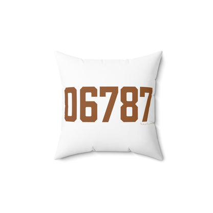 06787 Thomaston Connecticut Zip Code Polyester Square Pillow