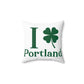 I Clover Portland Spun Polyester Square Pillow