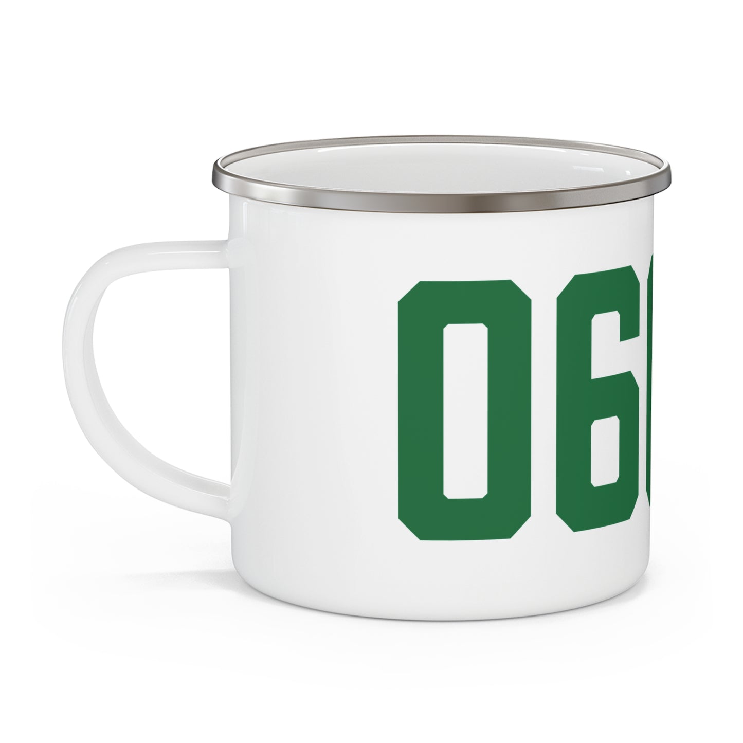 06604 Bridgeport Connecticut Zip Code Enamel Camping Mug