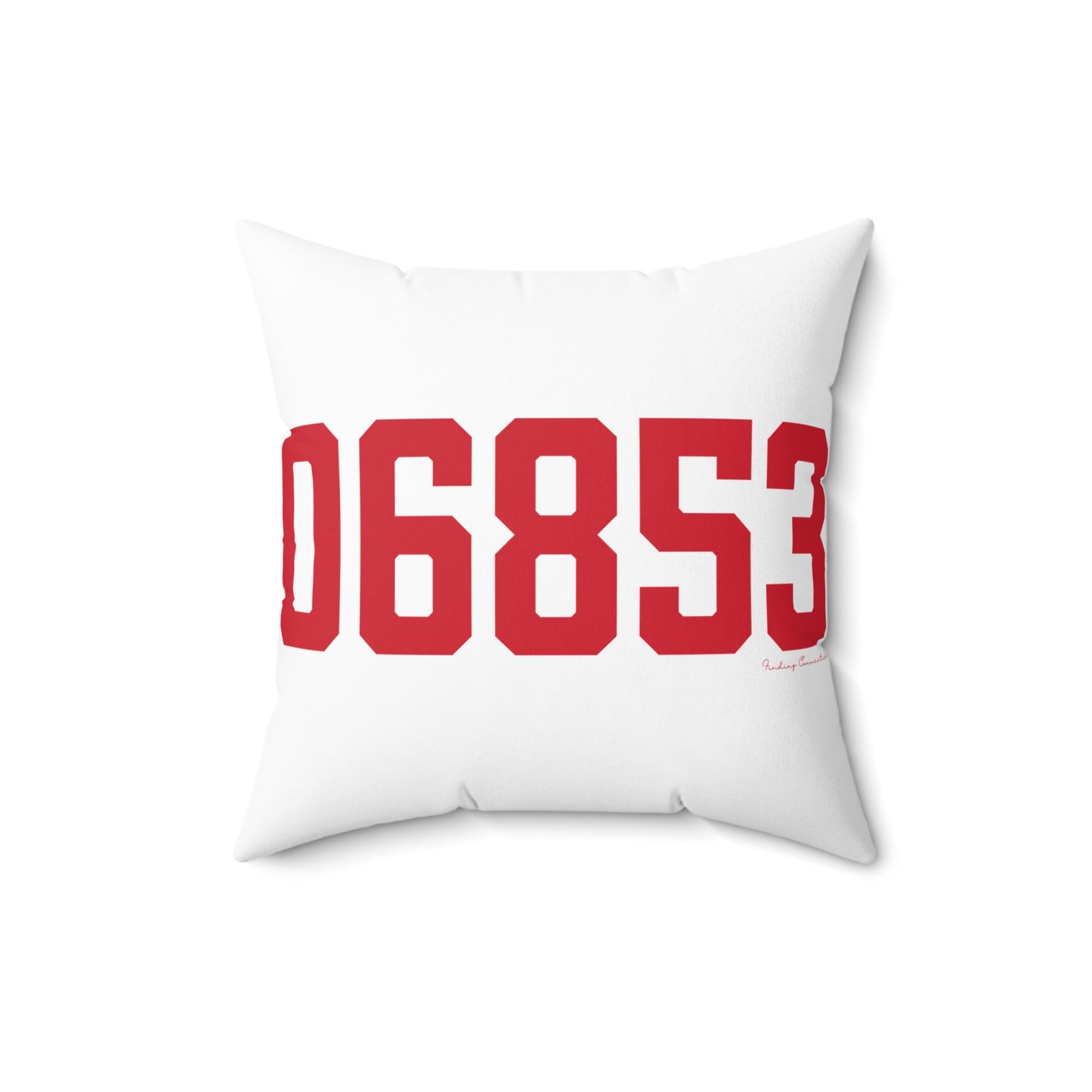 06853 Norwalk Connecticut Zip Code Spun Polyester Square Pillow