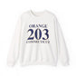 Orange 203 Connecticut Unisex Heavy Blend™ Crewneck Sweatshirt