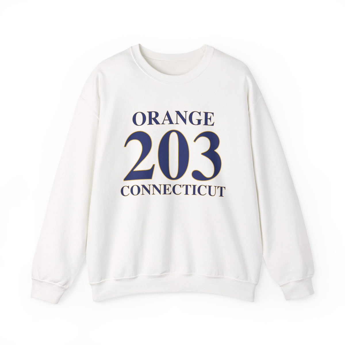 Orange 203 Connecticut Unisex Heavy Blend™ Crewneck Sweatshirt
