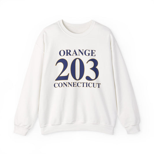 Orange 203 Connecticut Unisex Heavy Blend™ Crewneck Sweatshirt