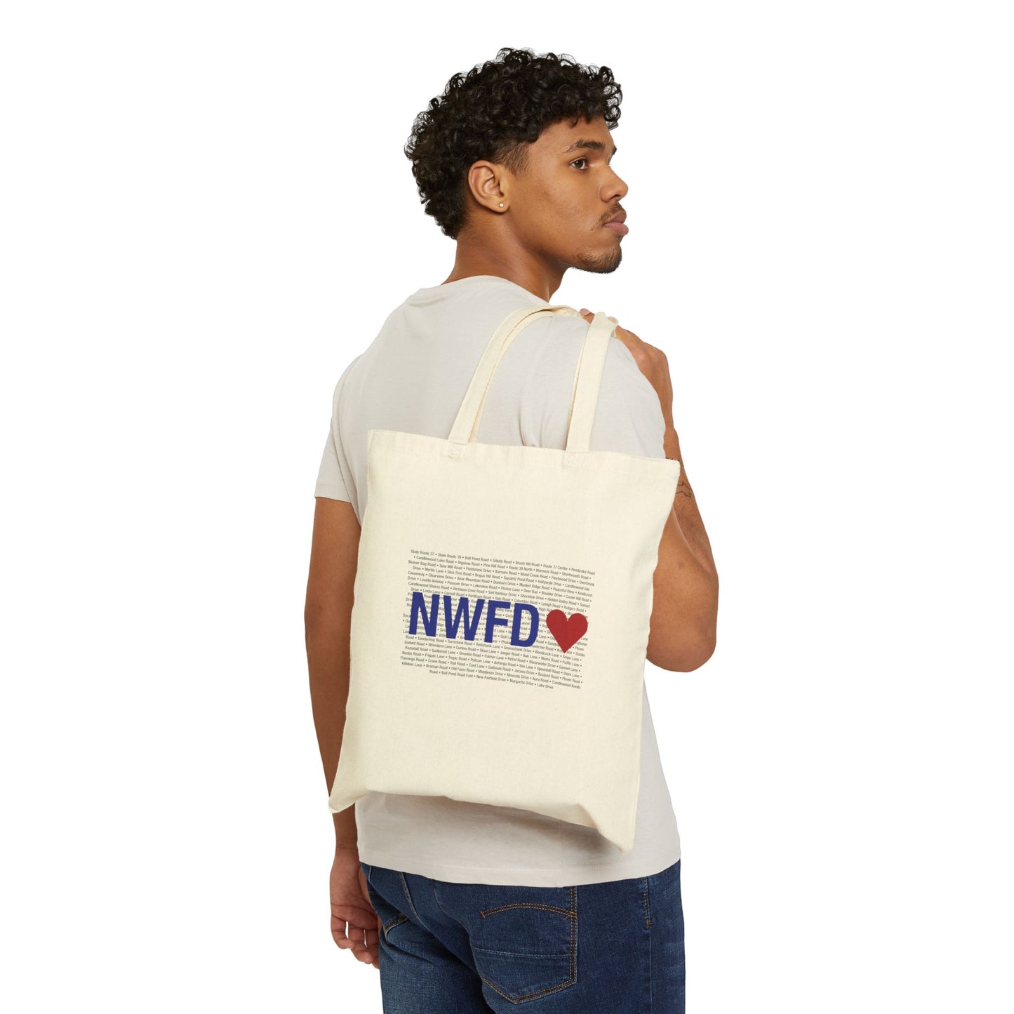 New Fairfield Love Cotton Canvas Tote Bag