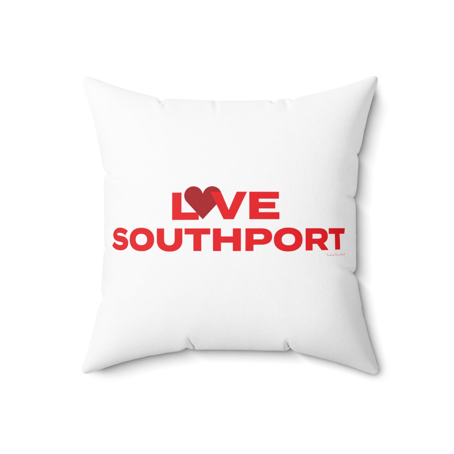 Love Southport Spun Polyester Square Pillow