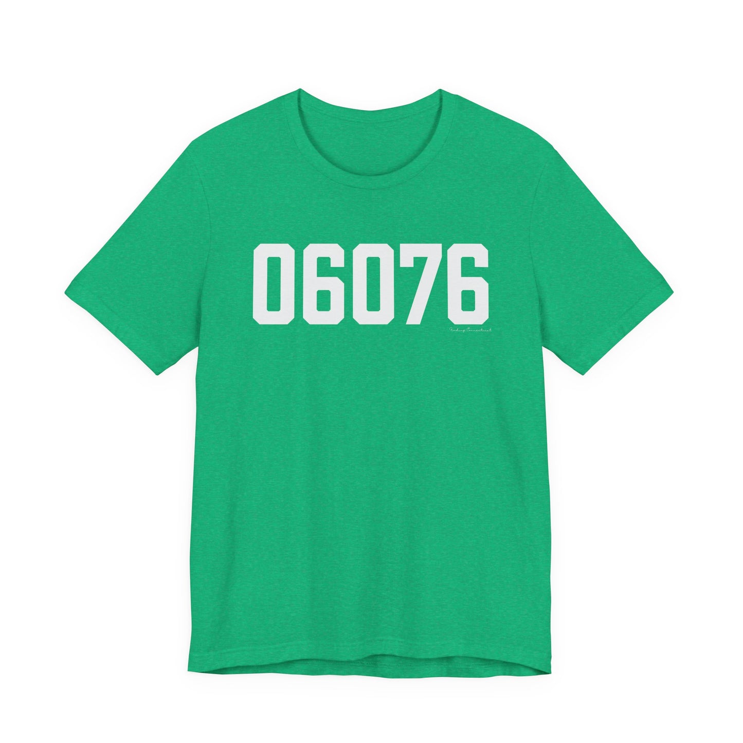 06076 Union CT Zip Code Unisex Jersey Short Sleeve T-Shirt