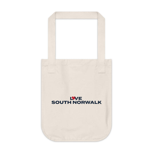 Love South Norwalk Organic Canvas Tote Bag