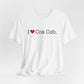I Heart Cos Cob. Unisex Jersey Short Sleeve T-Shirt