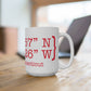 Monroe Coordinates Mug 15oz
