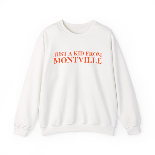 Just a kid from Montville Unisex Heavy Blend™ Crewneck Sweatshirt