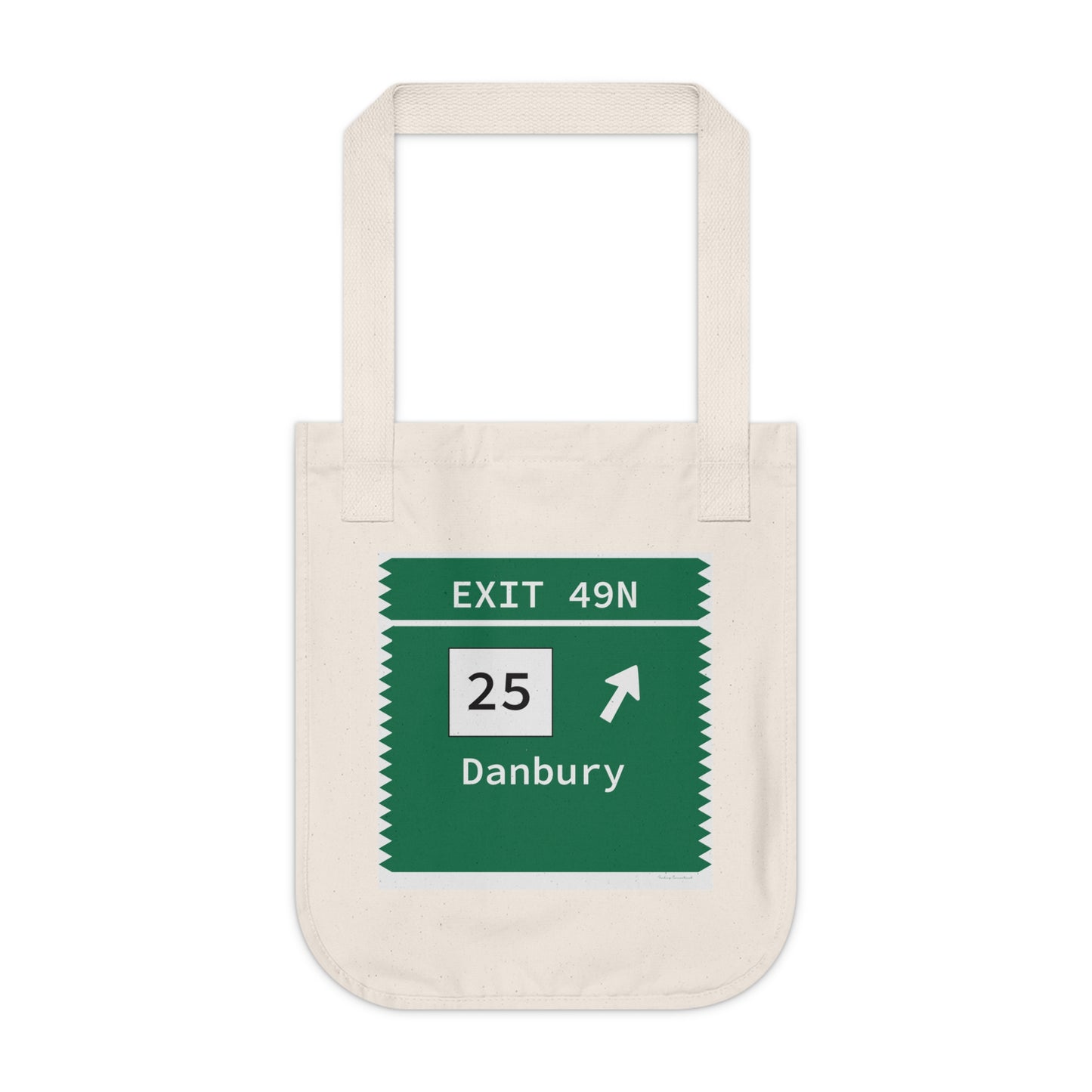 Vintage Merritt Parkway Exit 49N Sign Organic Canvas Tote Bag