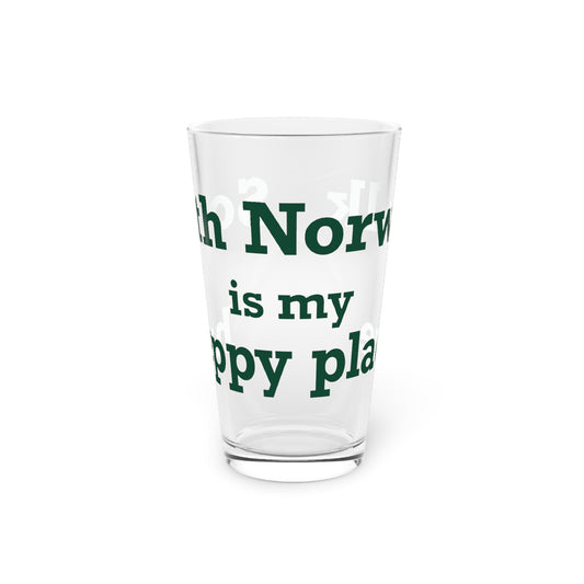 South Norwalk is My Happy Place Pint Glass, 16oz