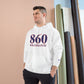 860 Willimantic Red, White & Blue Champion Hoodie