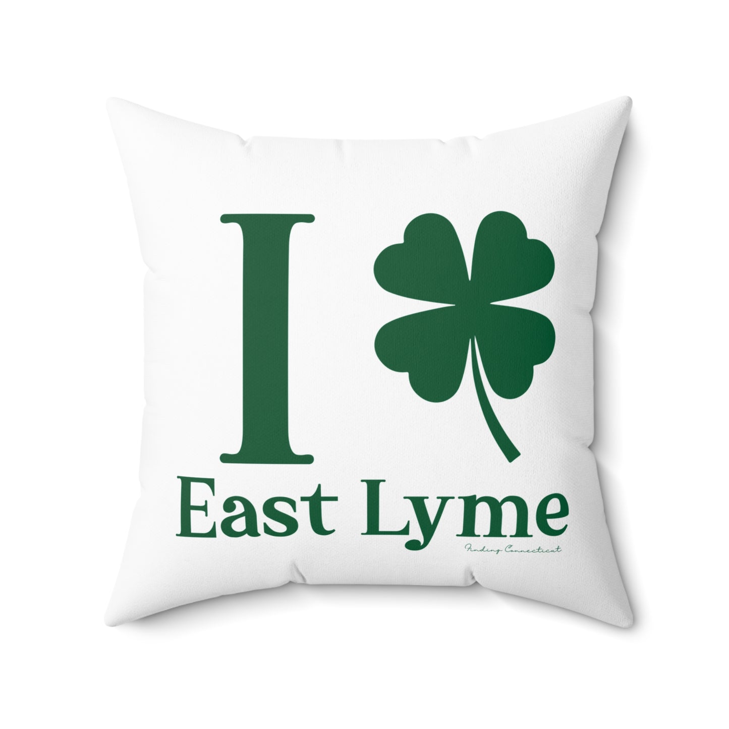 I Clover East Lyme Spun Polyester Square Pillow
