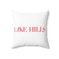 41 Tilt Lake Hills Spun Polyester Square Pillow