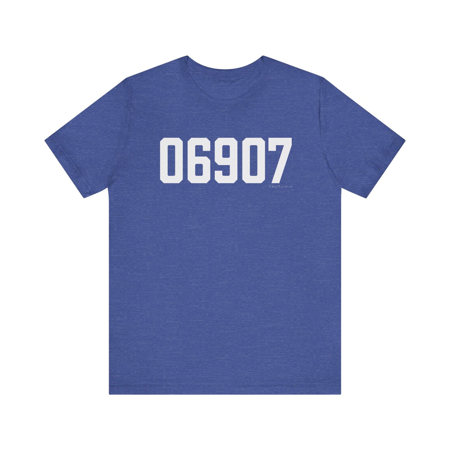 06907 Stamford CT Zip Code Unisex Jersey Short Sleeve T-Shirt