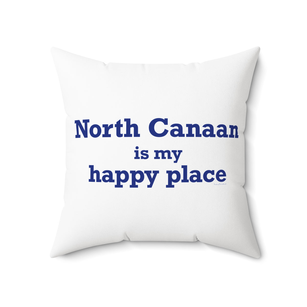 North Canaan is My Happy Place Polyester Square Pillow