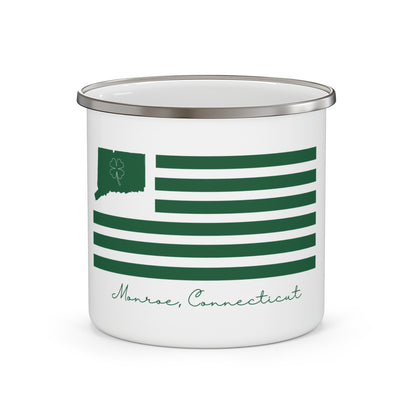 Monroe Connecticut St Patrick’s Day Flag Enamel Camping Mug
