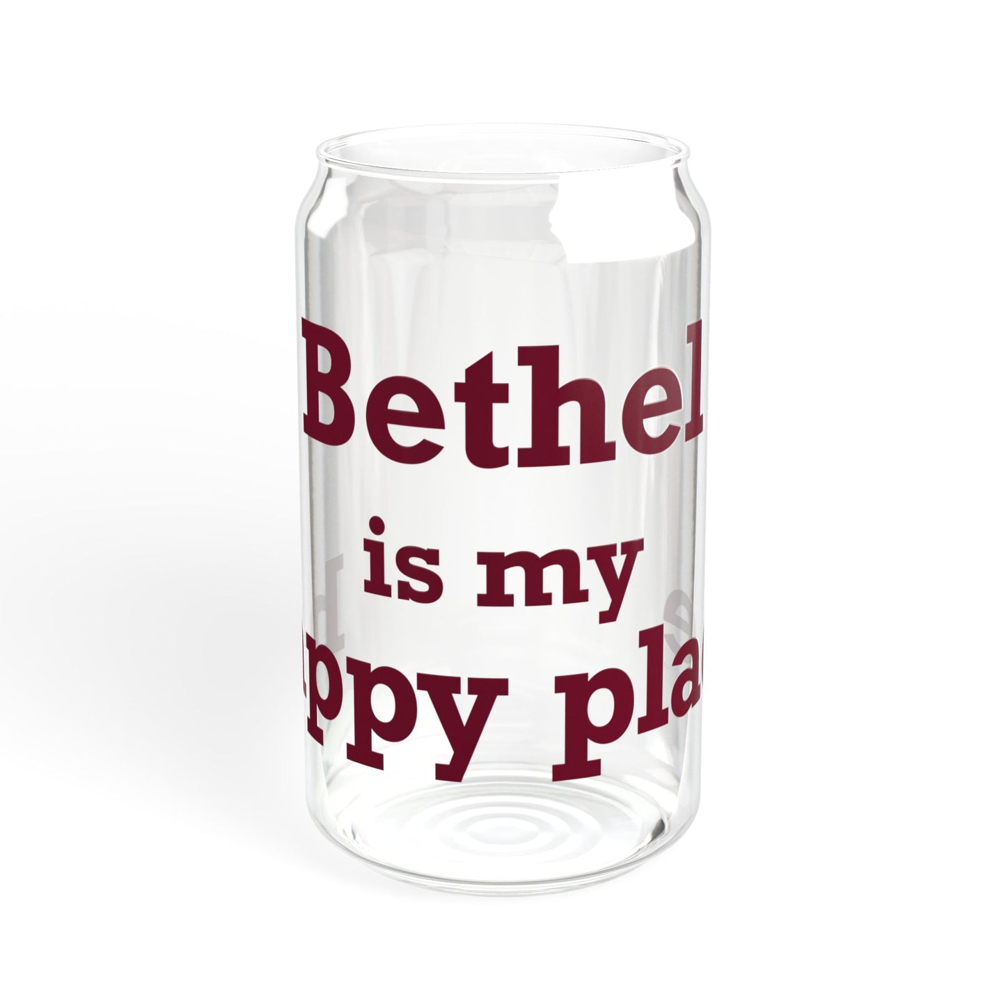 Bethel Is My Happy Place  Sipper Glass, 16oz