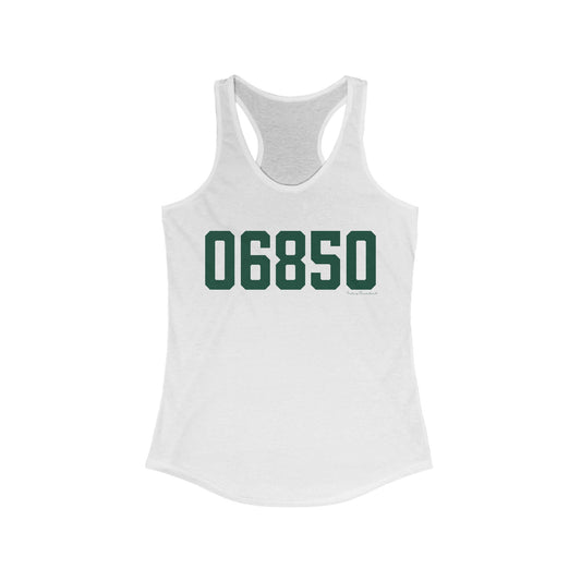 06850 Norwalk Connecticut Zip Code  Women's Ideal Racerback Tank Top