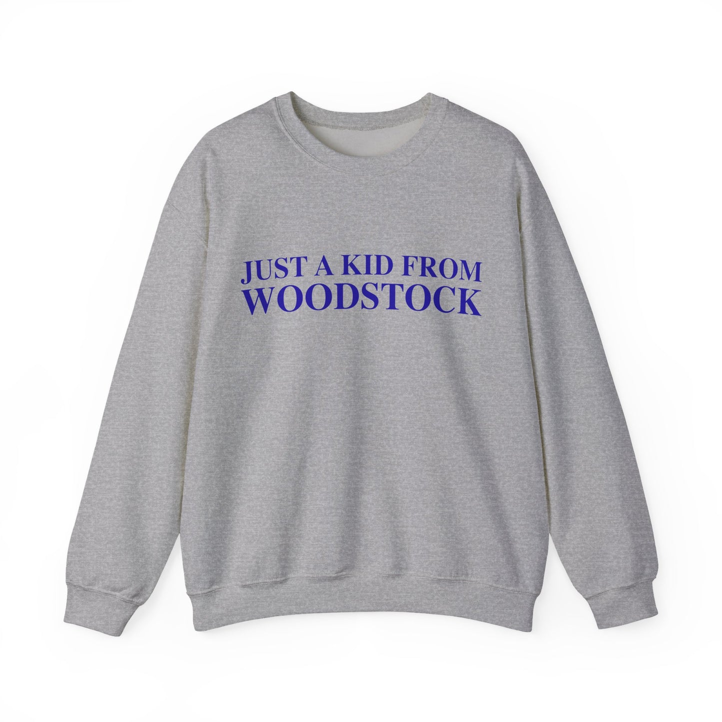 Just a kid from Woodstock Unisex Heavy Blend™ Crewneck Sweatshirt