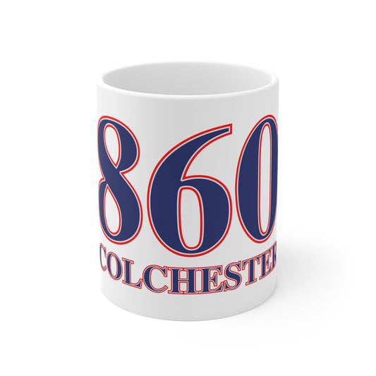 860 Colchester Red, White & Blue Mug 11oz