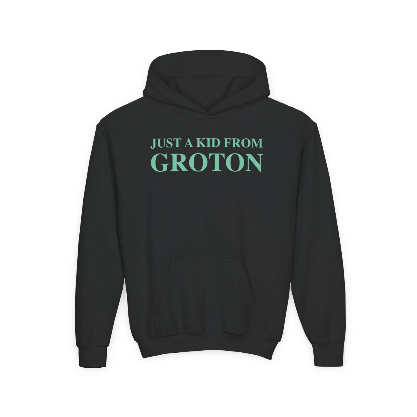 Just a kid from Groton Youth Heavy Blend Hooded Sweatshirt
