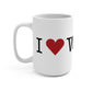 I Heart Wilton. Mug 15oz