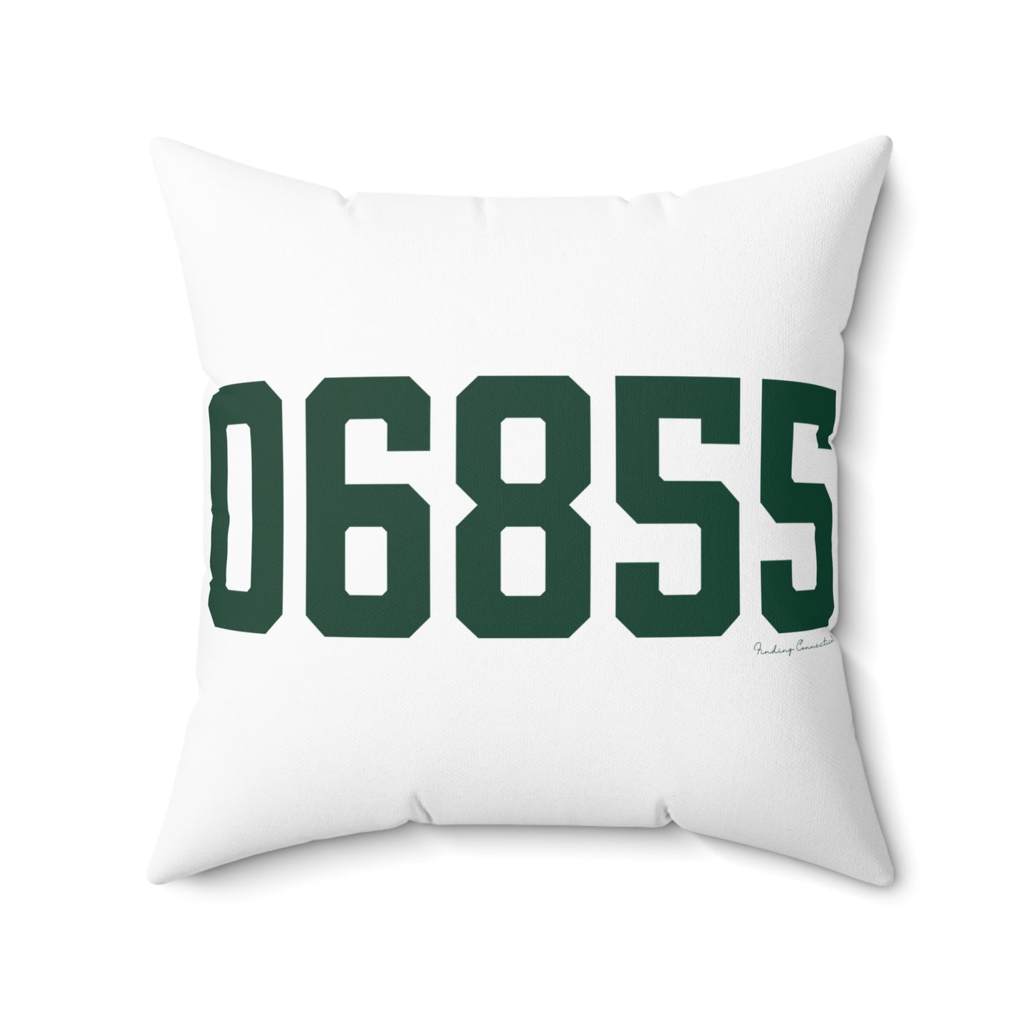 06855 Norwalk Connecticut Zip Code Spun Polyester Square Pillow