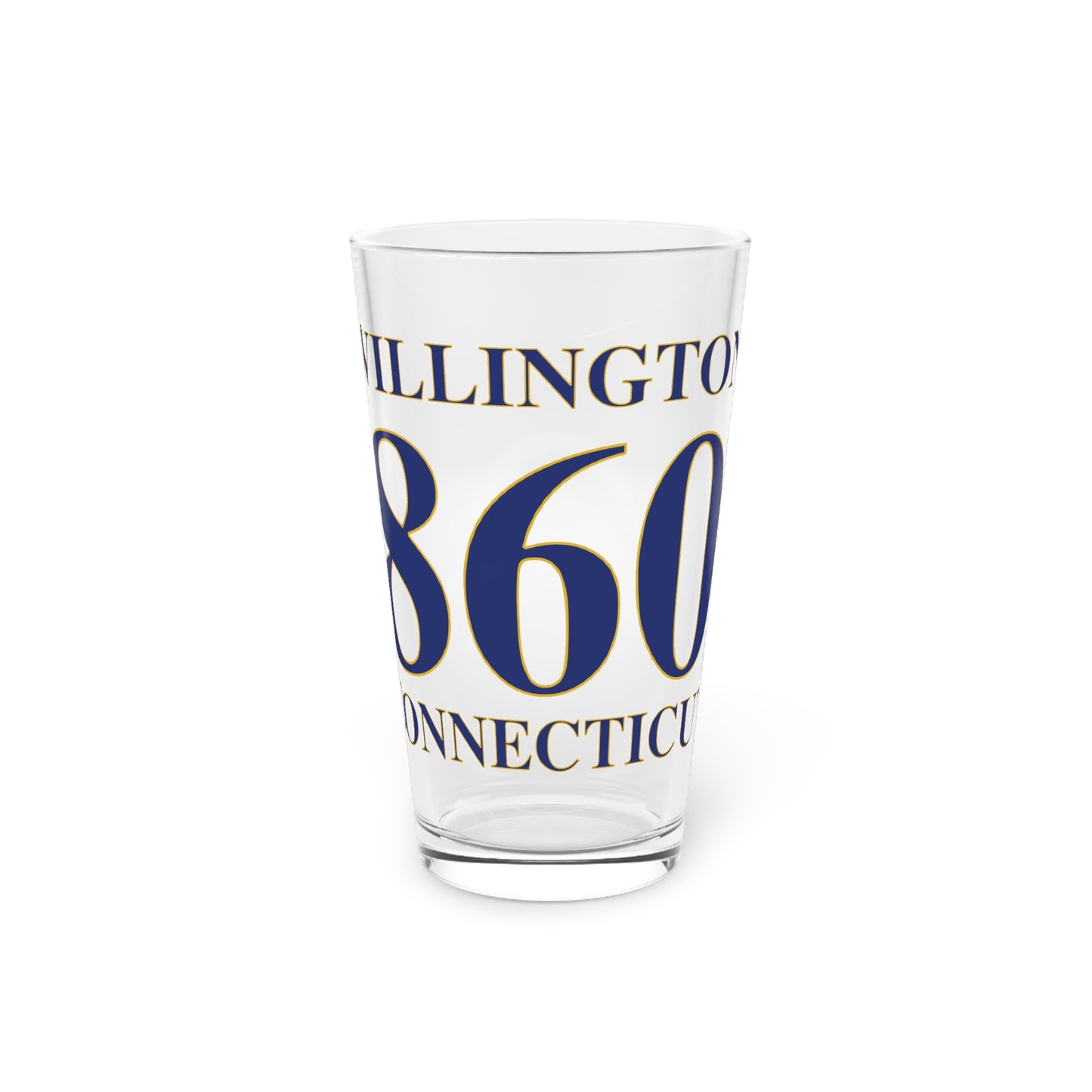 Willington 860 Connecticut Pint Glass, 16oz