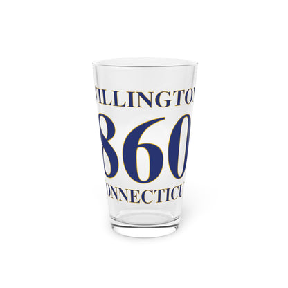Willington 860 Connecticut Pint Glass, 16oz