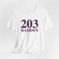 203 Hamden Red White & Blue Unisex Jersey Short Sleeve T-Shirt