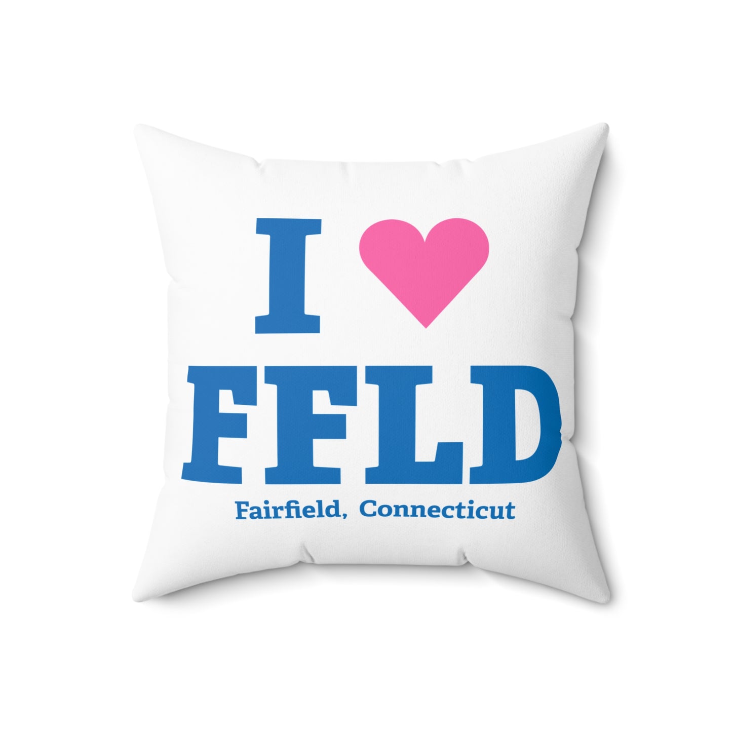 I Heart FFLD Spun Polyester Square Pillow