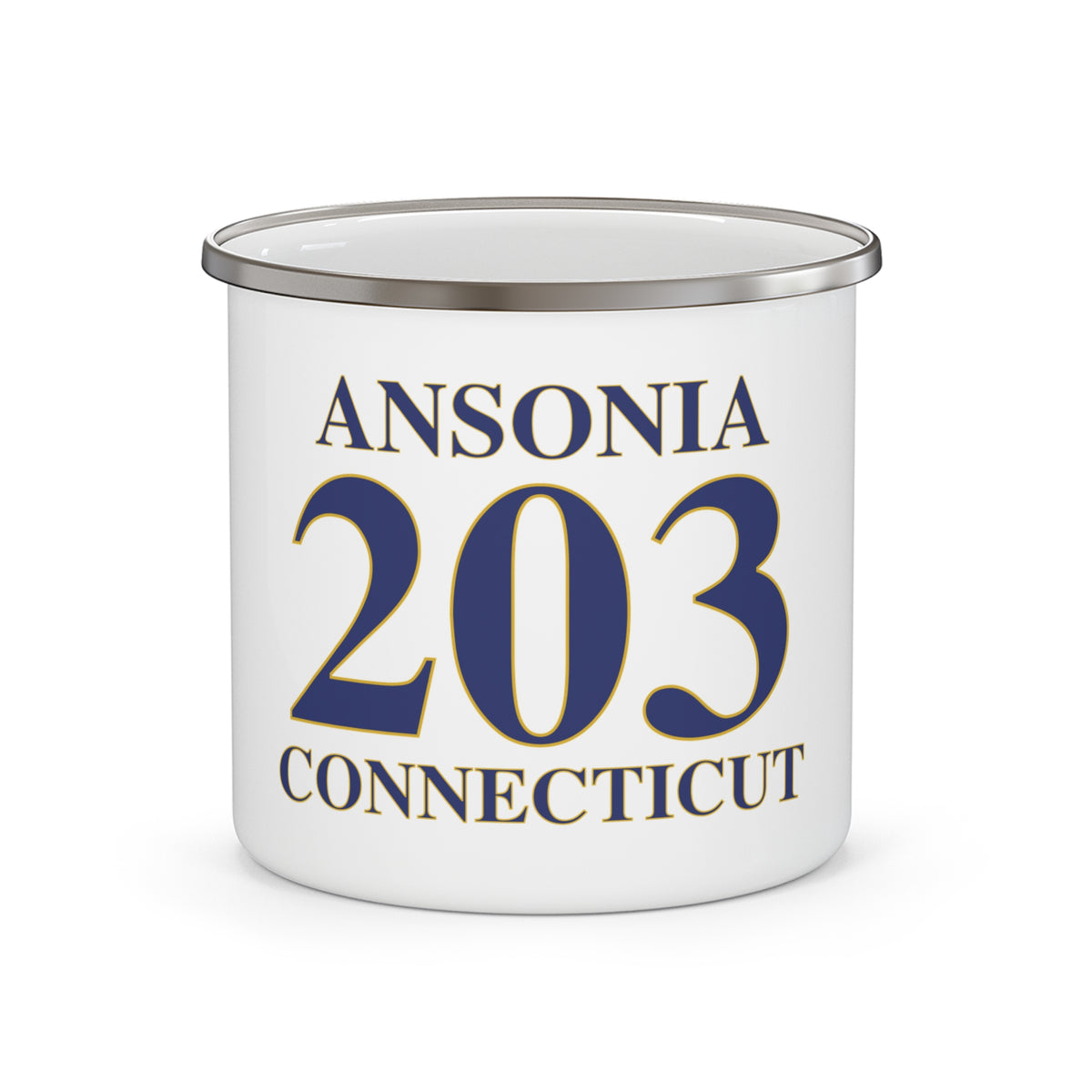 Ansonia 203 Connecticut Enamel Camping Mug
