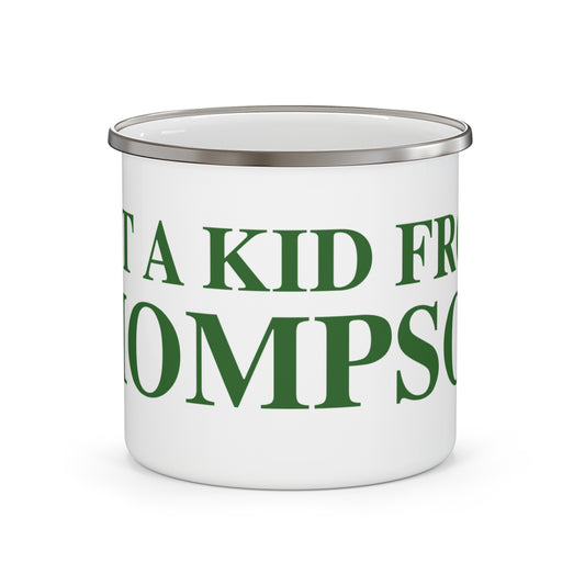 Just a kid from Thompson Enamel Camping Mug